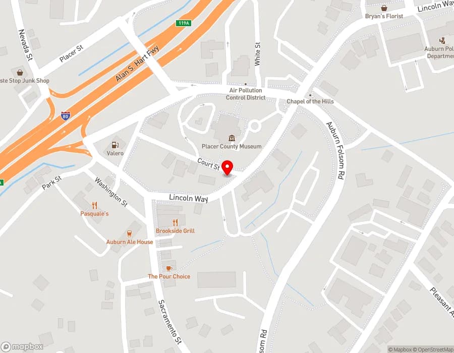 Map location of business