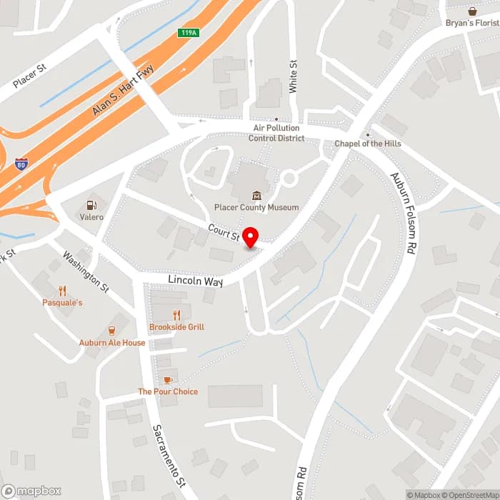 Map location of business